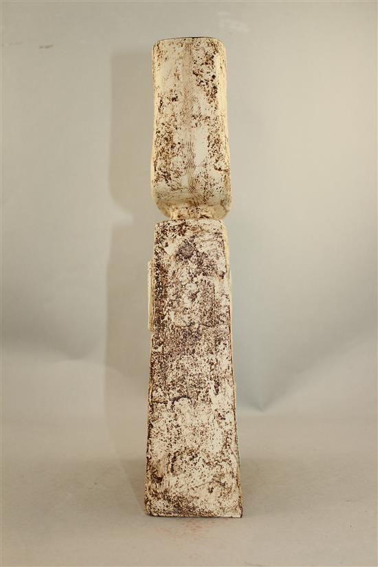 A Troika pottery double slab vase, c.1970, 35.5cm.